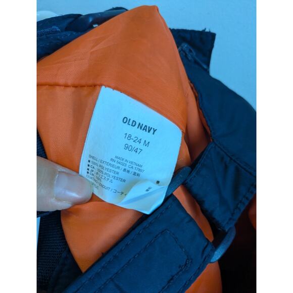 Old Navy Toddler Boy Snow Bib Blue Orange Snow Suit Light Weight Sz 18-24 M - Picture 11 of 12